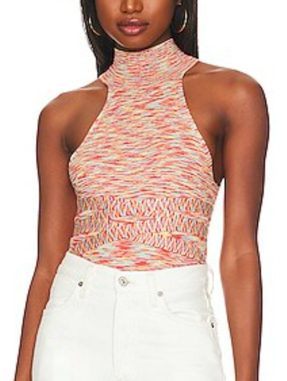 525 America Ottoman Halter Tank in Flash Multi Size Medium